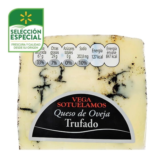 Queso de oveja curado Vega Sotuelamos trufado 200 g