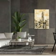 thumbnail image 6 of Epic Graffiti 'Manhattan Gray and Gold II' by Silvia Vassileva, Canvas Wall Art, 40"x54", 6 of 8