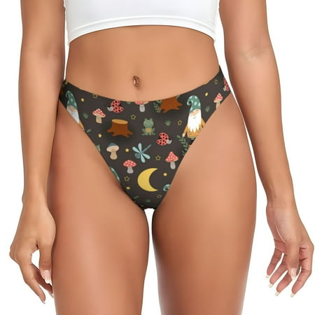 Sigee Gnome Insect Frog for Women s G-String Panty  Low Rise  Soft Lace Perfect for Everyday Wear or Special Occasions-X-Small