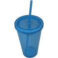 thumbnail image 1 of Heily Double Wall Tumbler, Reusable Iced Coffee Cup, Clear, Plastic, Set of 1, 1 of 5