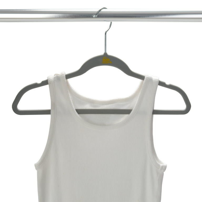 Simplify Kids Velvet Shirt Hangers, 25 Pack, Navy 