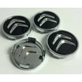 thumbnail image 3 of 4pcs 60mm Wheel Center Hub Caps Cover Rim Logo Emblem for Citroen Black, 3 of 5