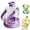 Purple, variant on Multifunctional Transparent Water Bottle Ice Maker with Ice Tray,2 in 1 Ice Cube Bottle,Portable Silicone Cube Cup,For Outdoor Travel Camping Home and Office (White)