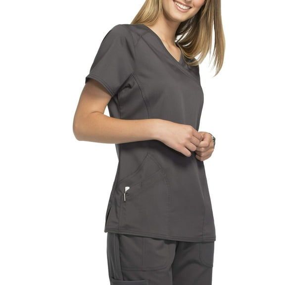 Scrubstar Women's Premium Mock Wrap Scrub Top