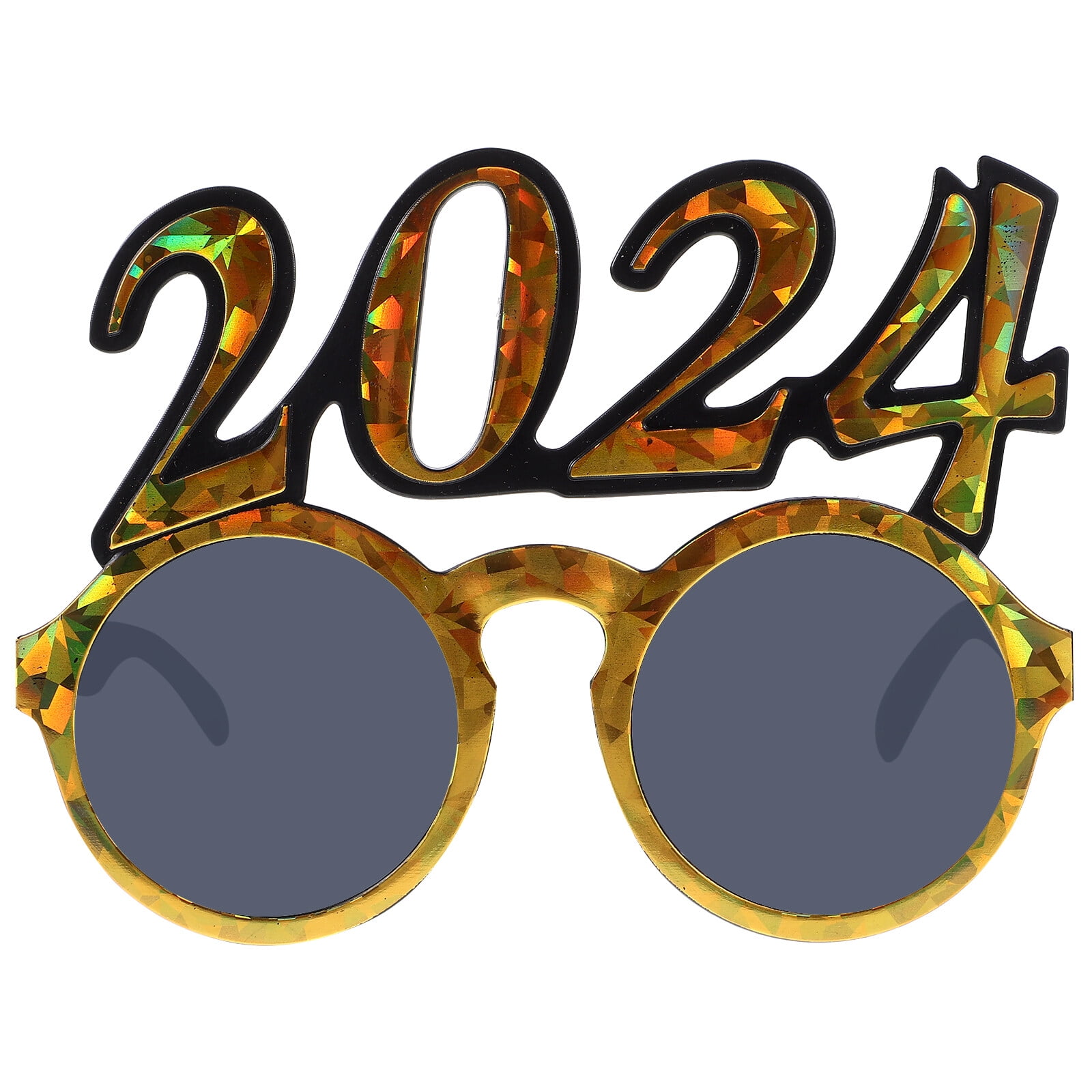 New Year Glasses Prop Plastic Eyeware 2025 Glasses Party Prank Prop