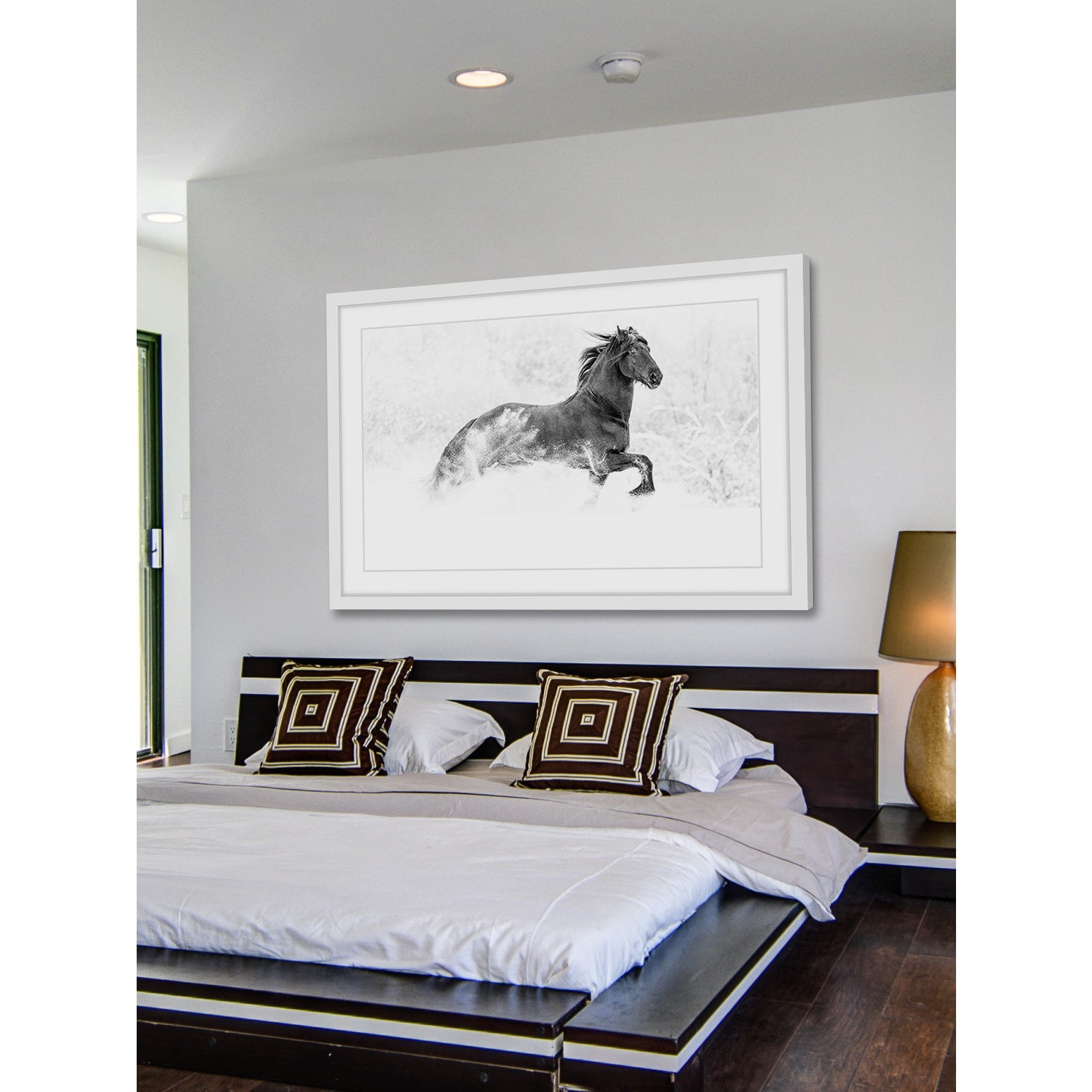 Marmont Hill "Horse Excitement" Framed Painting Print