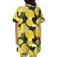 thumbnail image 4 of Womens Pajama Sets With Pocket, yellow Lemon tree Lounge Sets Short Sleeve Sleepwear PJ Sets for Women, 4 of 6
