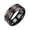 Red, variant on Adult Fashion New Three-color Fiber Couple Ring Steel Ring