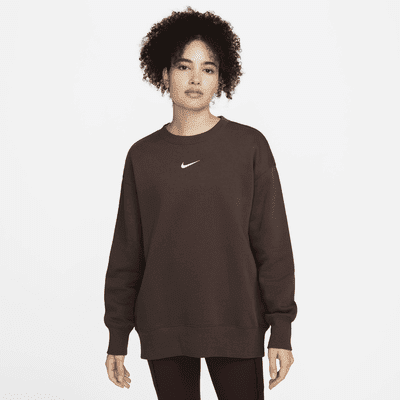 brown crew neck sweatshirt nike