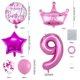 thumbnail image 2 of Set de Globos HAUCIAJEIN Número 9 Rosa de 32" para Cumpleaños, 2 of 4