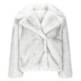 thumbnail image 5 of HTNBO Women's Faux Fur Coat Long Sleeve Fluffy Jacket Open Front Furry Winter Shaggy Short Coat Outwear, 5 of 5