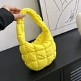 thumbnail image 1 of LHSHID Casual Quilted Hobos Bag Women Underarm Ruched Bags Luxury Designer Nylon Padded Small Handbags Soft Puffy Shopper Purses, 1 of 6