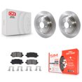 thumbnail image 1 of Transit Auto Rear Disc Brake Rotors and Semi-Metallic Pads Kit for Car 2017-2020 Acura MDX K8S-102986, 1 of 11