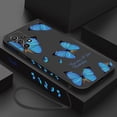 thumbnail image 1 of Funda de teléfono de mariposa para Samsung Galaxy A53 A73 A52 A52S A72 A33 A13 A32 A23 A22 5G, funda trasera líquida con cordón qiuyongmign unisex, 1 of 2