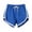 *Blue, variant on Womens 3 Inch Running Gym Athletic Workout Shorts ,Fitted Short with Pockets and Drawstring Blue,Womens Plus XXL