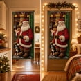 thumbnail image 3 of Miwamany Christmas Decorations Indoor Outdoor, Quilted Christmas Door Curtain with Santa Claus, Holiday Door Banner for Front Door Home Party, 3 of 6
