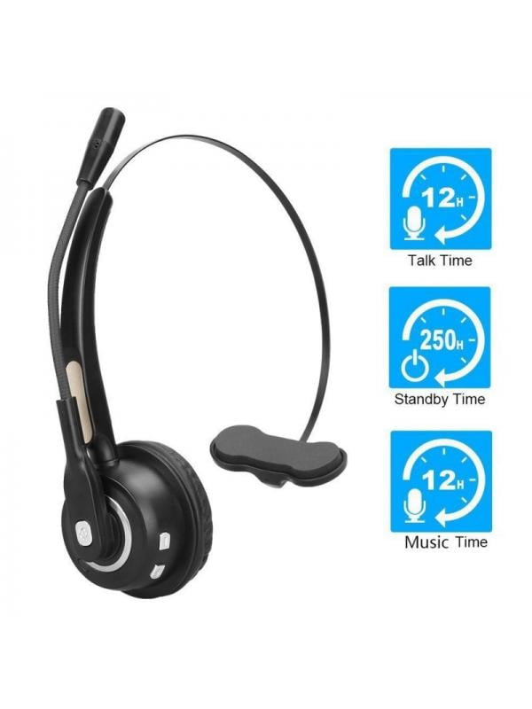 Delton Trucker Bluetooth Headset, Wireless Headphones w/Microphone 