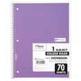 Mead Spiral Notebook, 1 Subject, College Ruled, 70 Sheets, 6 Pack