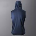 thumbnail image 4 of lmcalzta Mens Workout Hooded Tank Tops Lightweight Casual Sleeveless Shirts with Hoodie Drawstring, 4 of 4