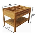 thumbnail image 2 of Rectangular Raised Garden Bed with Shelf – 47" x 32" x 35", 2 of 8