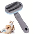 thumbnail image 1 of Cat And Dog One-click Hair Removal Brush, Pet Hair Removal Waterproof Grooming Brush, Comb For Long And Short Hair Pets, Cat And Dog Massage Dog Hair Removal Comb, Pet Comb, 1 of 5