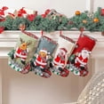 thumbnail image 4 of 2pcs Large Christmas Stocking Christmas Gift Bag Christmas Tree Candy Bag Hanging Decoration C, 4 of 5