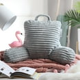thumbnail image 6 of Nestl Reading Pillow for Kids & Teens, Small Backrest Pillow with Arms, Shredded Memory Foam Bed Rest Pillow, Silver Gray, 6 of 7