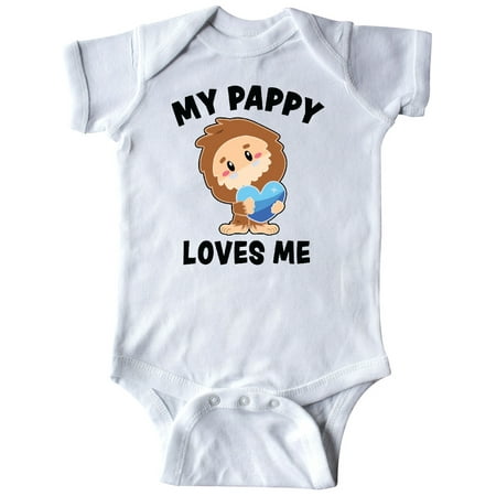 

Inktastic Cute Bigfoot My Pappy Loves Me Gift Baby Boy Bodysuit