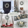 thumbnail image 2 of Winter Christmas Wreaths for Front Door 20 Inches, Faux Xmas White Red Wreath for Window Outdoor Outside, Artificial Farmhouse Holiday Modern Wreath for Indoor Porch Decor, 2 of 16