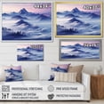 thumbnail image 4 of Designart "Harmonious Blue Peaks Of The Mountain III" Landscape Mountains Floater Framed Canvas Prints, 4 of 5
