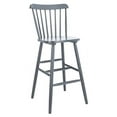 thumbnail image 5 of SAFAVIEH Galena Solid Spindle Back Bar Stool with Footrest, Grey, 5 of 9