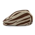 thumbnail image 2 of CHAQLIN Adjustable Forward Newsboy Hat, Brown Zebra Stripe Retro Soft Lightweight Flat Newsboy Cap for Outdoor Shopping Daily Casual Wear, 2 of 4