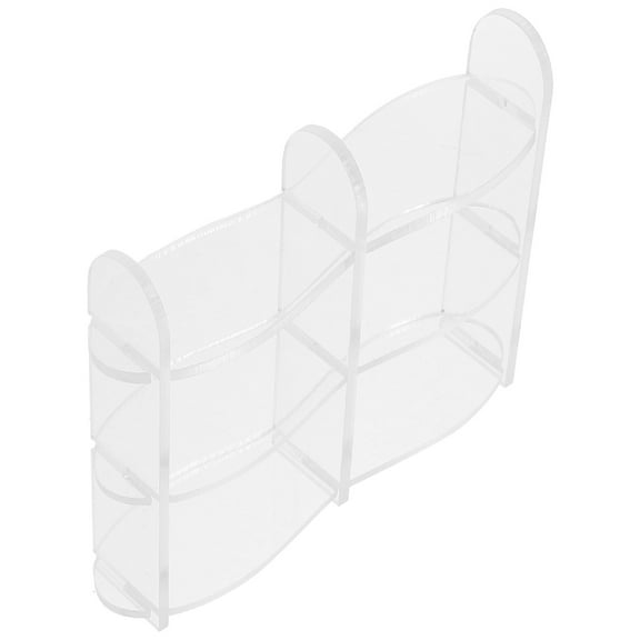 unbranded  Mini Storage Shelf Model House Dollhouse Furniture Accessories Transparent