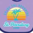 thumbnail image 4 of Inktastic Summer Enjoy the Sunshine St. Petersburg Florida in Blue Boys or Girls Baby Bib, 4 of 4