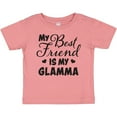 thumbnail image 3 of Inktastic My Best Friend is My Glamma with Hearts Boys or Girls Baby T-Shirt, 3 of 5