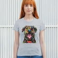 thumbnail image 3 of Tee Hunt My Favorite Breed is The One in Need T-Shirt Dean Russo Dog Women's T-Shirt Tee, Gray, X-Large, 3 of 5