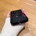 thumbnail image 4 of for iPhone 12 Case Magnetic Clear with Camera Lens Protector Full Protection MagSafe Electroplated Silicone Dust-Proof Net Shockproof Protective Case Cover 6.1 Inch - Black, 4 of 12