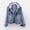 Light blue, variant on HWRETIE Fashion Women Plus Velvet Long Sleeve Slim Fit Hooded Blouse Coat Trendy Winter Casual Outerwear