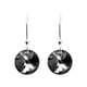 thumbnail image 3 of Juego de aretes y cadena con dije corte Xilion, plata mexicana ley .925, Plata media noche, 3 of 4