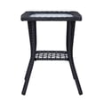 thumbnail image 2 of Elegant All-Weather Wicker Side Table with Tempered Glass Top for Po and Garden, 2 of 17