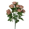 thumbnail image 6 of wirlsweal Artificial Rose Great Fidelity Not Withered Non-fading Easy Care Decorative Home Decoration 9 Bulbs Wedding Party Imitation Rose Balcony Decor Stuff, 6 of 10