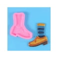 thumbnail image 2 of Silicone Fondant Molds Socks and Shoes Handmade DIY Candle Resin Crafts Cake Decorating Tools for Kitchen Durable Baking, 2 of 11