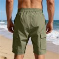 thumbnail image 4 of Men's Pocket Outdoor Sports Casual Loose Cargo Shorts, 4 of 7