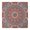 White-206, variant on Mandala Tablecloth Trippy Geometric Pattern Waterproof Squre Cover with Elastic Fit and Back for Relaxation and Energy Healing