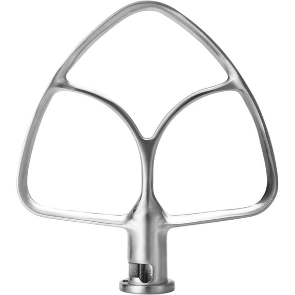 Stainless Steel Flat Beater for KitchenAid 4.5qt-5qt Tilt-Head Stand Mixer,Polished Paddle Attachment Replacement for Kitchen Aid Stand Mixers