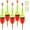 Red, variant on QualyQualy Lighted Fishing Slip Bobber 4-5Pcs Wood/EVA Fish Float + 8-10Pcs Glow Sticks, Night Fishing Light Up Slip Bobber for Crappie Bass Panfish Catfish Walleye