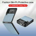thumbnail image 2 of for Samsung Galaxy Z Flip 3 Case, Carbon Fiber Leather Slim Protective Cover, Full Protection Strong Impact Resistance Smartphone Protection for Samsung Galaxy Z Flip 3 5G, Blue, 2 of 6