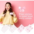 thumbnail image 6 of Atefa 16 Pcs Credit Card Skin Cover Set Debit Card Stickers Elegant Waterproof PVC ID Cover Anti-wrinkling for Transportation Fun Gift Idea(Bow,Pink), 6 of 7