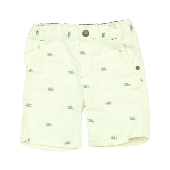 Pre-owned: Maison Jean Bourget Boys White | Sharks Shorts size: 18 Months (Fair)