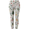 thumbnail image 2 of Christmas Leggings for Women Elastic High Waist Slim Fit Festive Print Thermal Leggings Workout Yoga Pants, 2 of 5